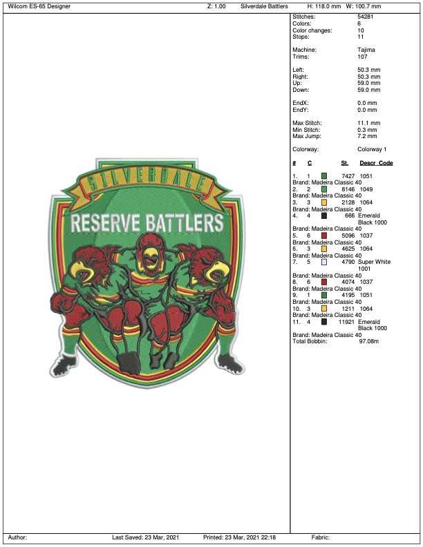 Embroidery Digitizing — After