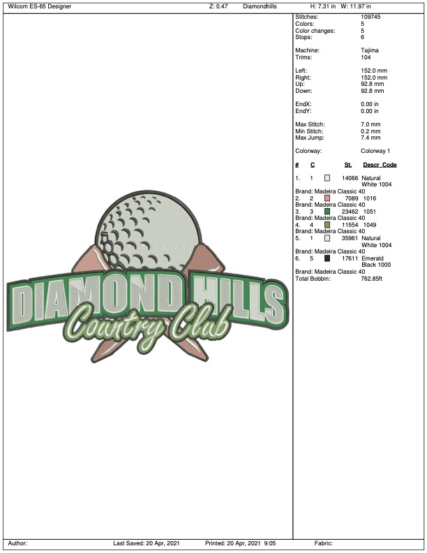 Embroidery Digitizing — After