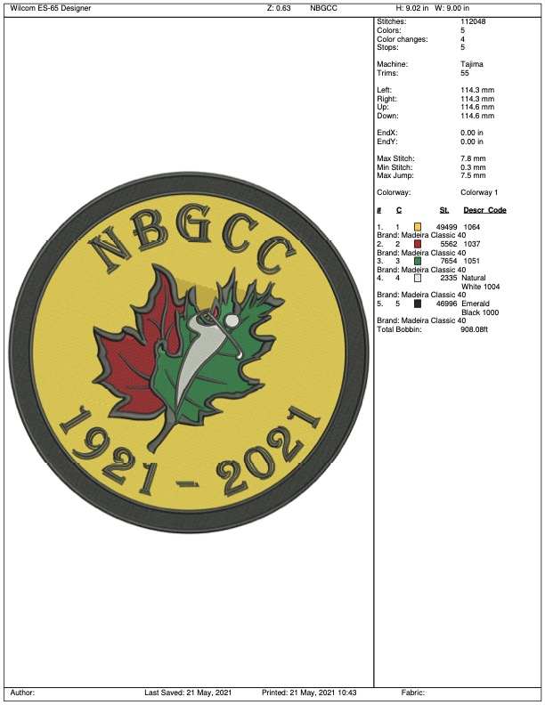 Embroidery Digitizing — After